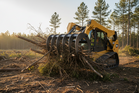Brush Grapples for Skid Steer Loaders