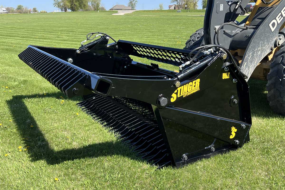 Stinger Wheel Loader Rock Bucket & Reel Package | Rock Removal System ...