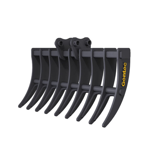 Gentec Excavator Rake | 30"–36" for 1.5–2.2 Ton Machines