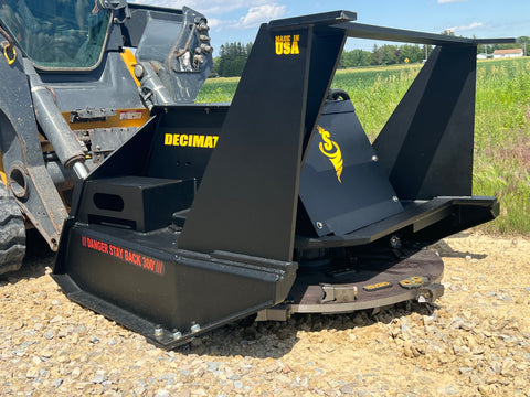 Stinger Disc Mulcher 48"–60" Skid Steer Forestry Attachment | CrewTough