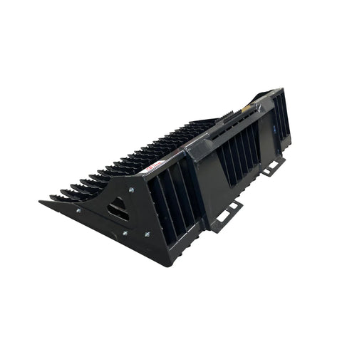 Stout Skid Steer Rock Bucket | 3" Tine Spacing | Skid Steer Quick Attach