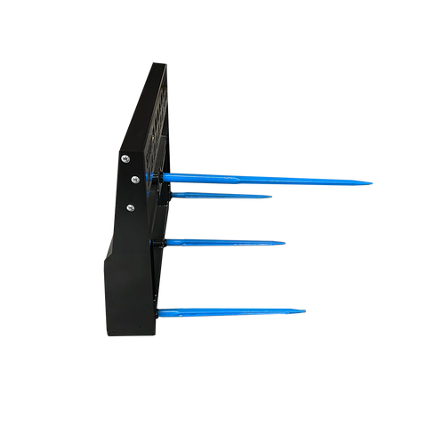 Stout Pro Skid Steer 4-Tine Round Bale Spear | Skid Steer Quick Attach