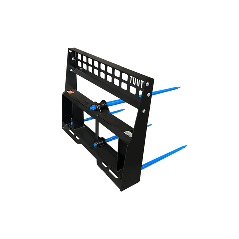 Stout Pro Skid Steer 4-Tine Round Bale Spear | Skid Steer Quick Attach