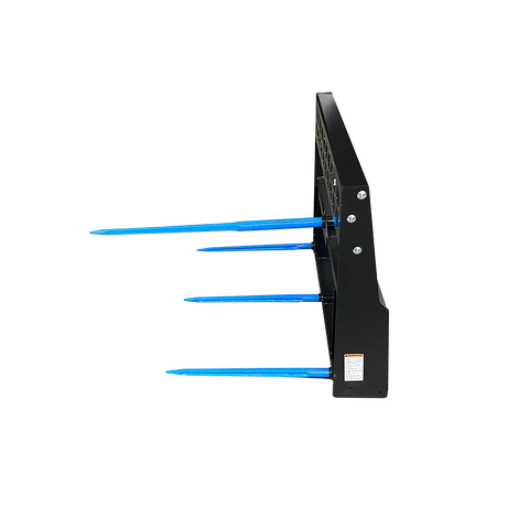 Stout Pro Skid Steer 4-Tine Round Bale Spear | Skid Steer Quick Attach
