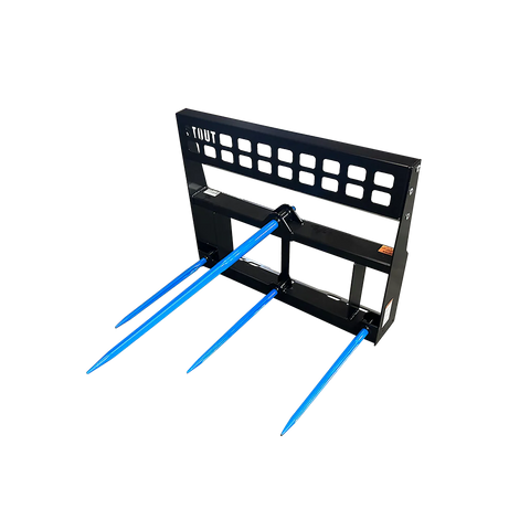 Stout Pro Skid Steer 4-Tine Round Bale Spear | Skid Steer Quick Attach