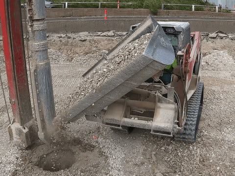 MAXX Side Dump Buckets for Skid Steers | Left or Right Dump Heavy-Duty Bucket