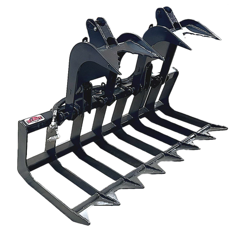 Stout Skid Steer Brush & Root Grapple 66-9 | Skid Steer Quick Attach