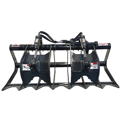 Stout Skid Steer Brush & Root Grapple 66-9 | Skid Steer Quick Attach