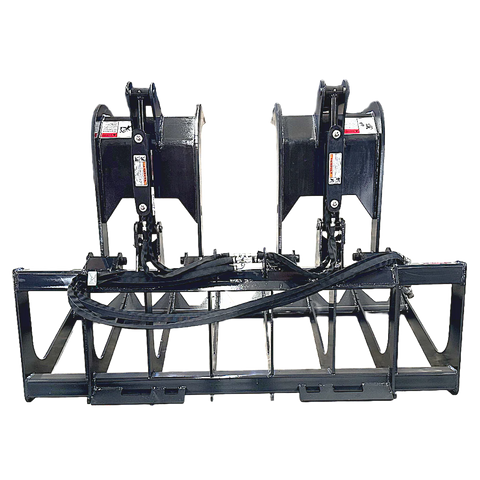 Stout Skid Steer Brush & Root Grapple 66-9 | Skid Steer Quick Attach