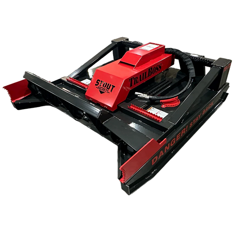 Stout TrailBoss 72" Skid Steer Brush Cutter | Heavy-Duty Land Clearing Attachment