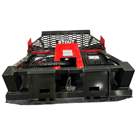 Stout TrailBoss 72" Skid Steer Brush Cutter | Heavy-Duty Land Clearing Attachment