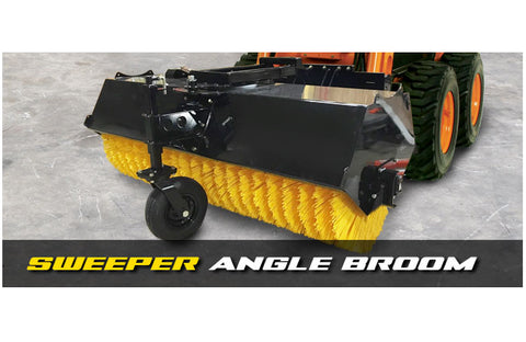 Stinger Angle Broom (ABROOM) – Skid Steer Angle Broom Attachment