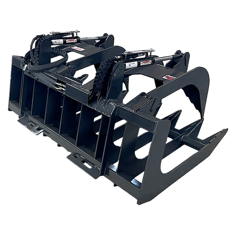 Stout Skid Steer Brush & Root Grapple HD-72-8 | Skid Steer Quick Attach