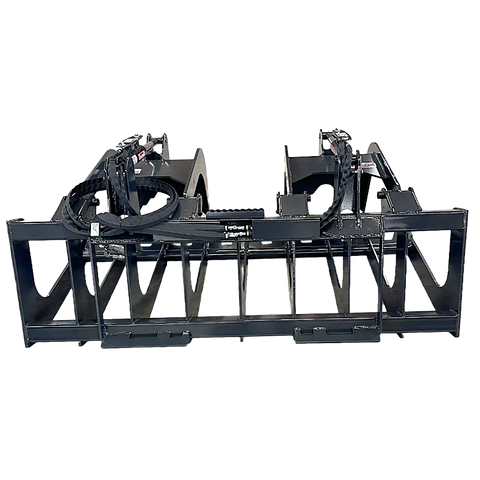 Stout Skid Steer Brush & Root Grapple HD-72-8 | Skid Steer Quick Attach