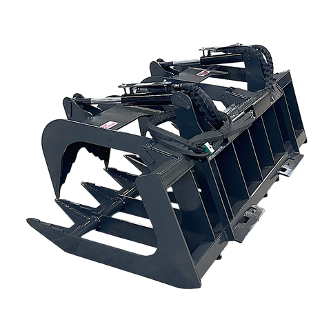 Stout Skid Steer Brush & Root Grapple HD-72-8 | Skid Steer Quick Attach