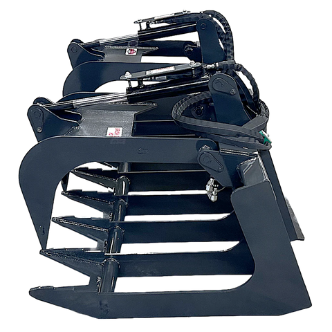 Stout Skid Steer Brush & Root Grapple HD-72-8 | Skid Steer Quick Attach