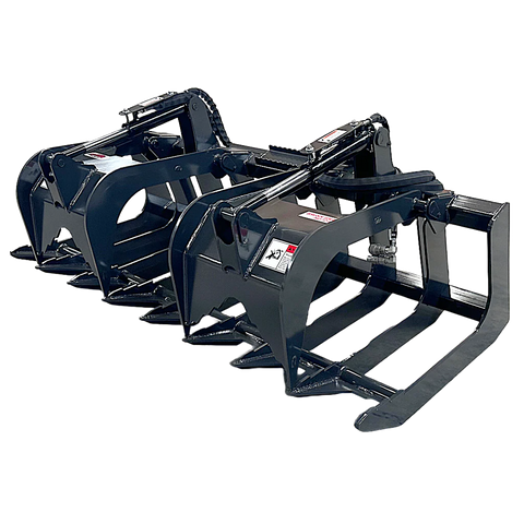 Stout Skid Steer Brush & Root Grapple HD-72-8 | Skid Steer Quick Attach