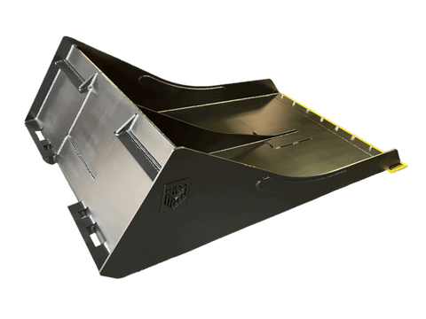 MAXX Conveyor Cleaning Buckets for Skid Steers | Long-Floor Quarry & Mining Cleanup Buckets