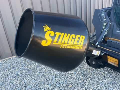 Stinger Cement Mixer Attachment (CM) – Skid Steer & Stinger Auger Compatible