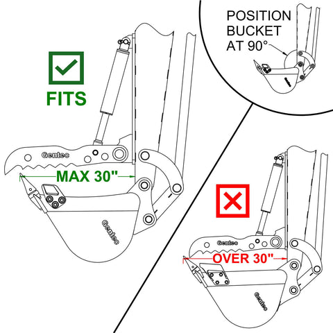 Gentec Hydraulic Weld-On Excavator Thumb | 4,000–9,900 lb Machines