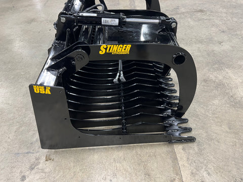 Stinger Skid Steer Rock Grapple Bucket (RG)