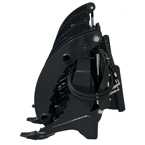 Stout Skid Steer XHD Root Rake Clam Grapple | Dual Independent Grapples