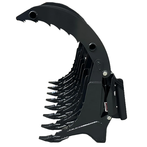 Stout Skid Steer XHD Root Rake Clam Grapple | Dual Independent Grapples