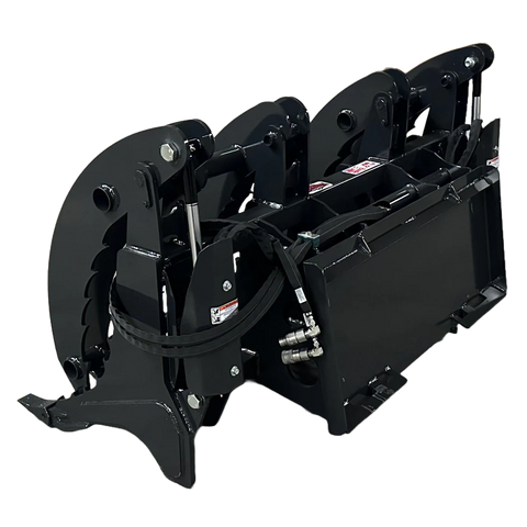 Stout Skid Steer XHD Root Rake Clam Grapple | Dual Independent Grapples