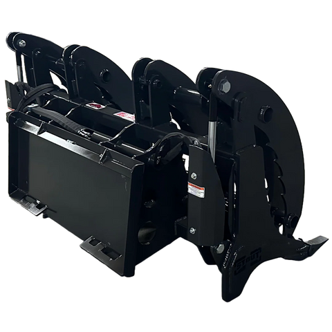 Stout Skid Steer XHD Root Rake Clam Grapple | Dual Independent Grapples