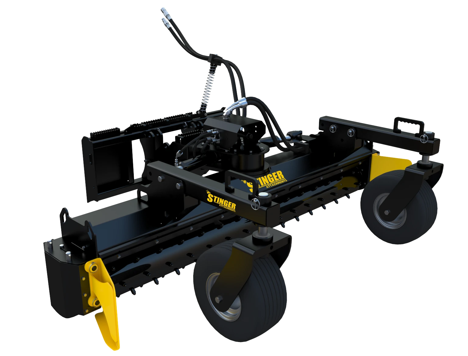 Stinger Soil Conditioner SC – Skid Steer Power Rake – CrewTough