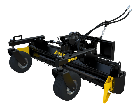 Stinger Soil Conditioner (SC) – Skid Steer Power Rake Attachment