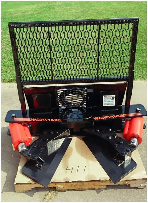 Young’s Welding MightyAxe Tree Shear | Heavy-Duty Skid Steer & Tractor Tree Cutter