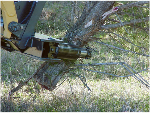 Young’s Welding MightyAxe Tree Shear – Heavy-Duty Skid Steer & Tractor Tree Cutter