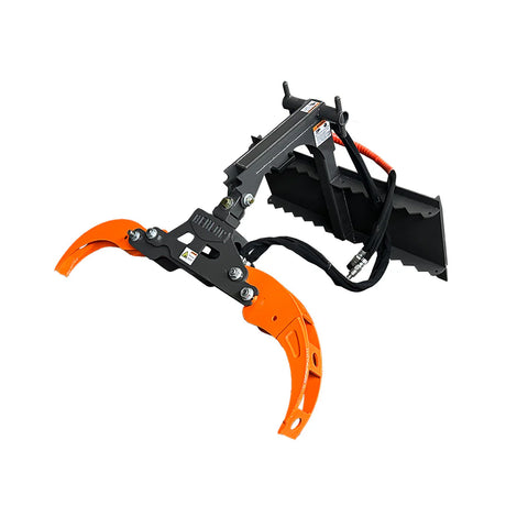 Berlon Forestry Claw for Skid Steer | Heavy-Duty Brush & Limb Grapple