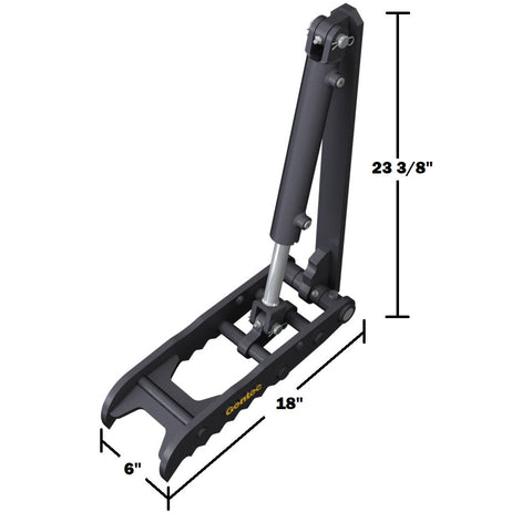 Gentec HT618 Hydraulic Weld-On Excavator Thumb | Machines Under 3,900 lb
