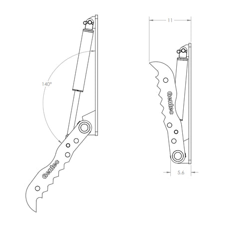 Gentec Hydraulic Weld-On Excavator Thumb | 4,000–9,900 lb Machines
