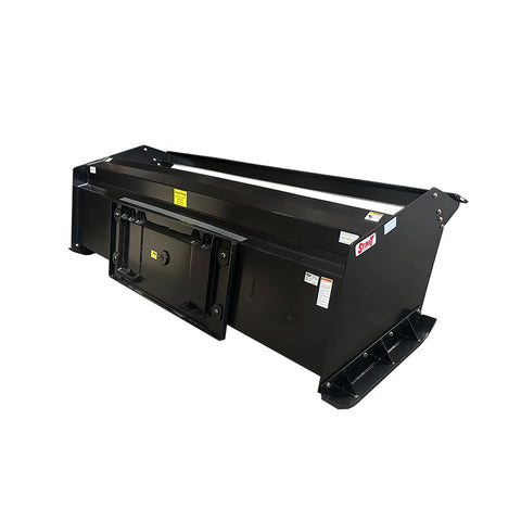 Stout Skid Steer Snow Pusher | Oscillating Hitch | Skid Steer Quick Attach
