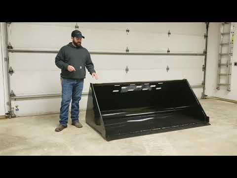 Stinger skid steer snow bucket product video