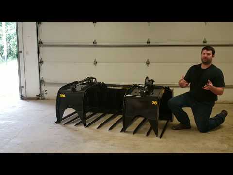 Stinger manure spear grapple bucket product video