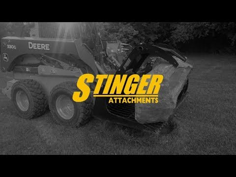 Stinger tractor root and rock grapple product video