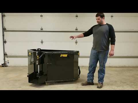 Stinger skid steer concrete bucket product video