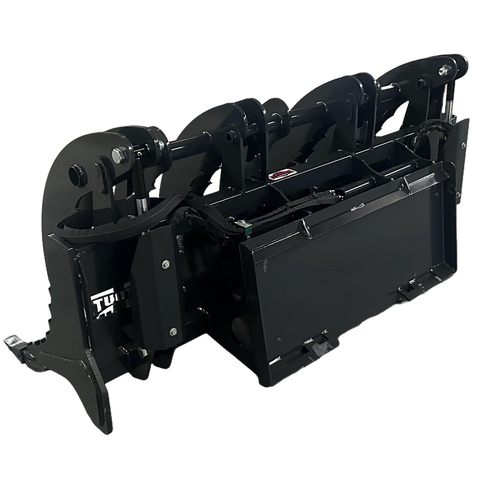 Stout Skid Steer XHD Root Rake Clam Grapple | Single Full-Width Grapple